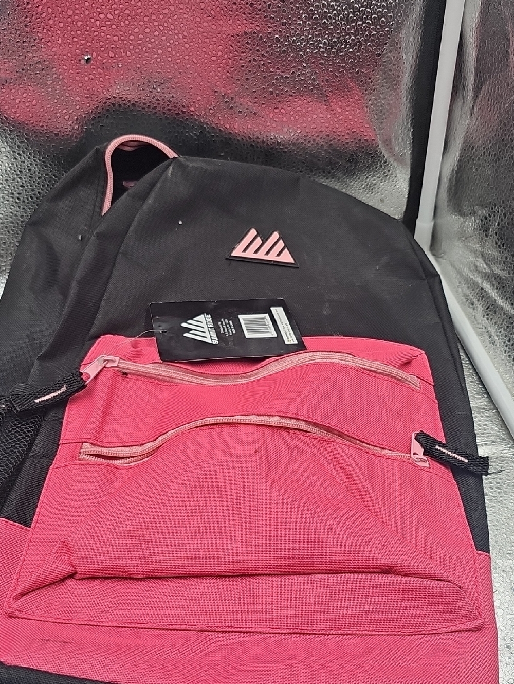 C1 Kids BlackAnd Pink Backpack.β